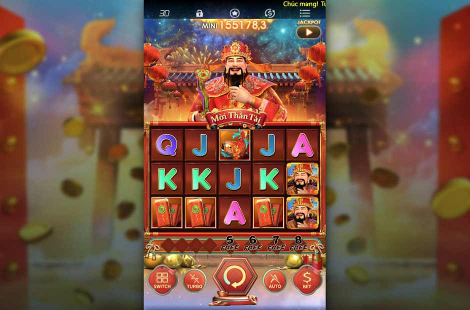 Slot Mời Thần Tài tại sảnh Game 3D